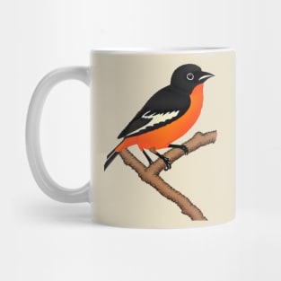 Vintage Orchard Oriole Bird Pumpkin Halloween Fall in Baltimore Mug